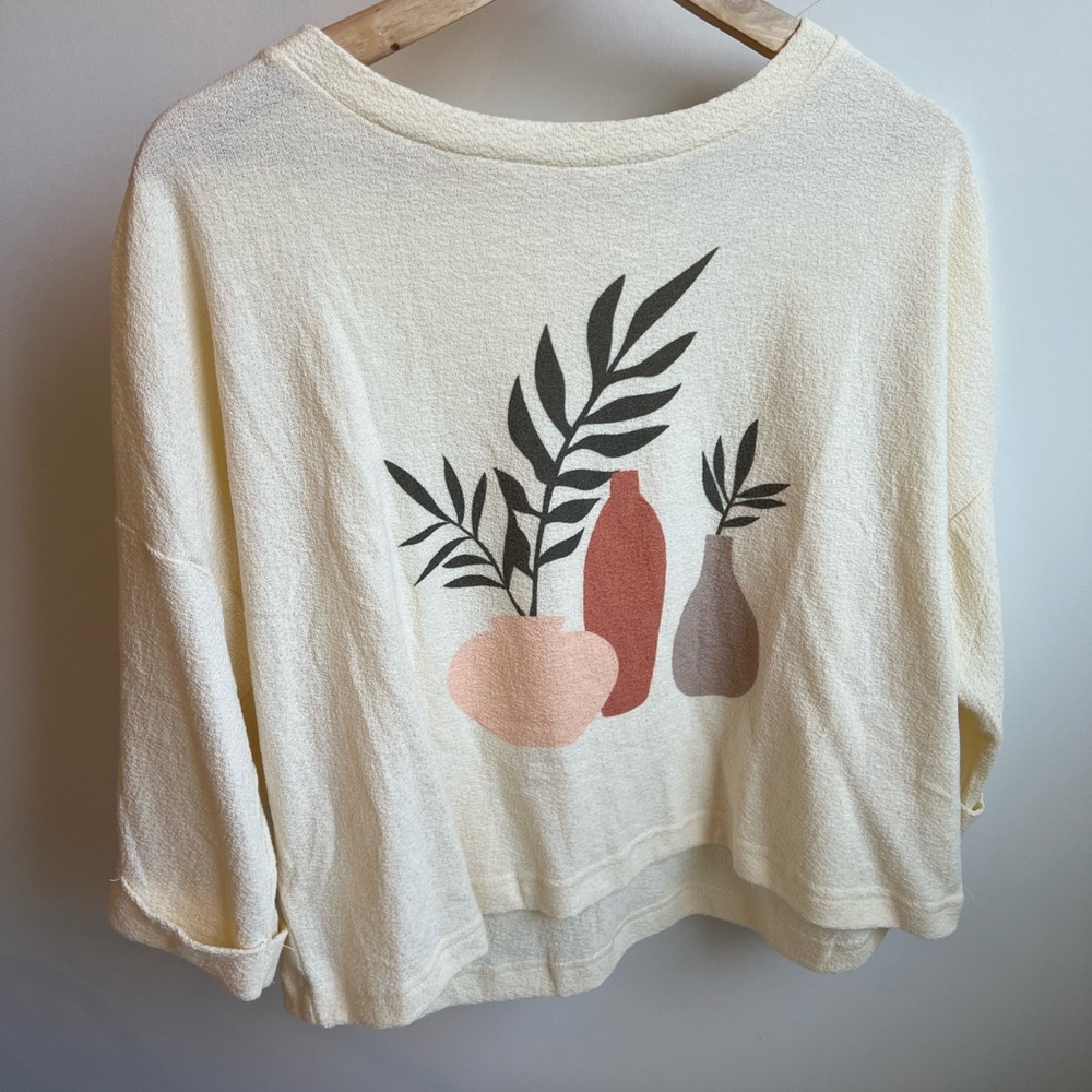 Blu pepper boho top